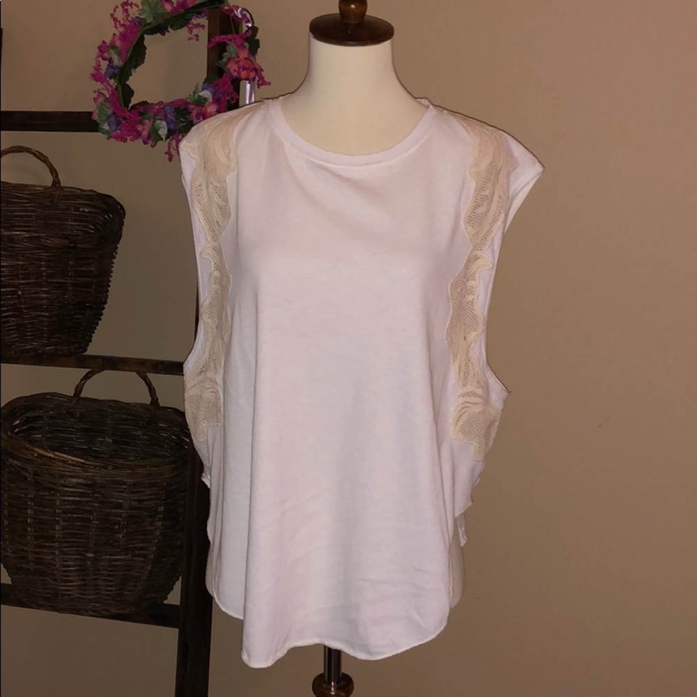 We the Free Sleeveless Top with Lace Detail